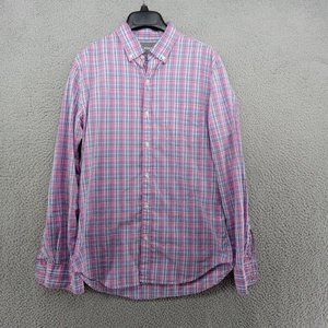 Bonobos Shirt Mens Small Blue Pink Purple Plaid Preppy Button‎ Down Classicore